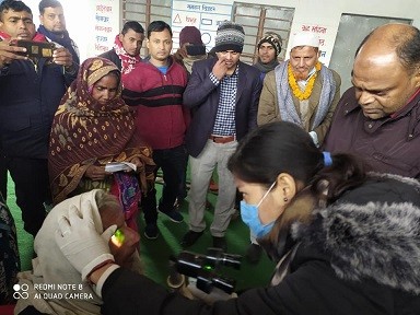 मेयर सरावगीद्वारा निःशुल्क आँखा शिविर