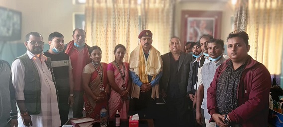 साहिब दरबारद्धारा एसपी पांण्डेको बिदाई