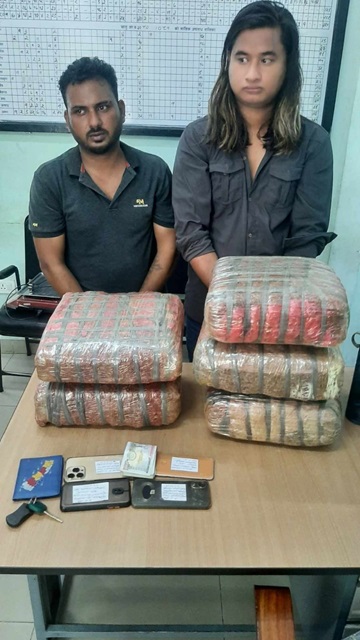 गाँजा सहित भारतिय नागरिक दिपक पक्राउ