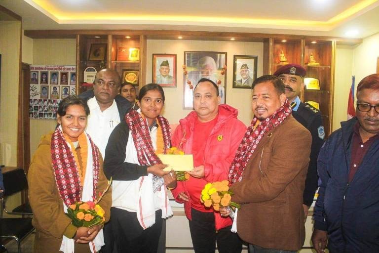 राष्ट्रिय टिमकी कप्तान महतो सम्मानित
