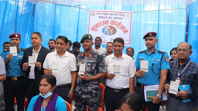 पर्सामा हैजा बिरुद्धको खोप अभियान सञ्चालन