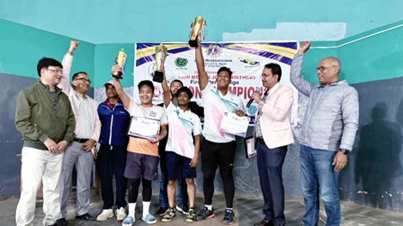 मेल्भिन जोन्सको जन्मदिवसको अवसरमा  ब्याडमिन्टन प्रतियोगिता सम्पन्न