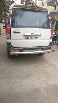 प्रहरीद्धारा भारतीय स्कारपियो गाडी फेला
