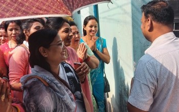 वीरगञ्जमा  जसपालाई जिताउन महिला नेतृहरु सक्रिय
