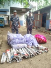 सशस्त्र प्रहरीले तस्करी सामान बरामद गर्यों