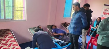 १ महिला सहित ३७ जनाद्धारा रक्तदान कार्यक्रम