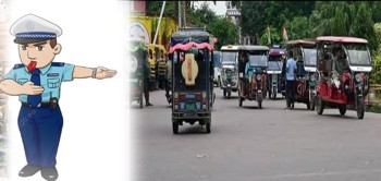 घण्टाघर क्षेत्रमा दैनिक ट्राफिक जाम, इ–रिक्सा र अव्यवस्थित पार्किङ मुख्य कारण
