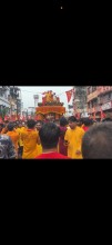 गहमाईको  रथयात्रामा जय माता दि, नारा गुन्जियो  १० हजारभन्दा बढी भक्तजन सहभागी