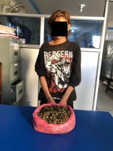 गाँजा सहित उमेश पक्राउ
