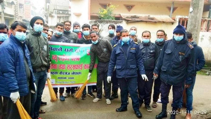 न्यु टाईगर क्लबद्धारा सरसफाई कार्यक्रम सपन्न