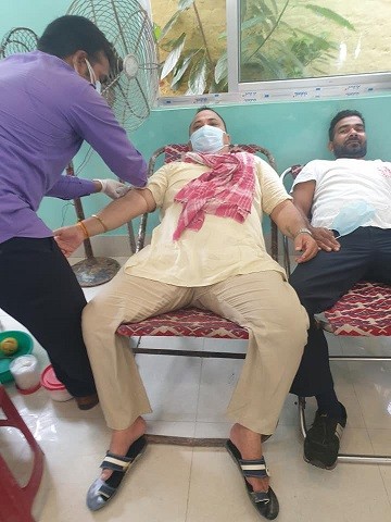 साहिब दरवार संस्थानद्धारा २५३ जनाले रतmदान गरे