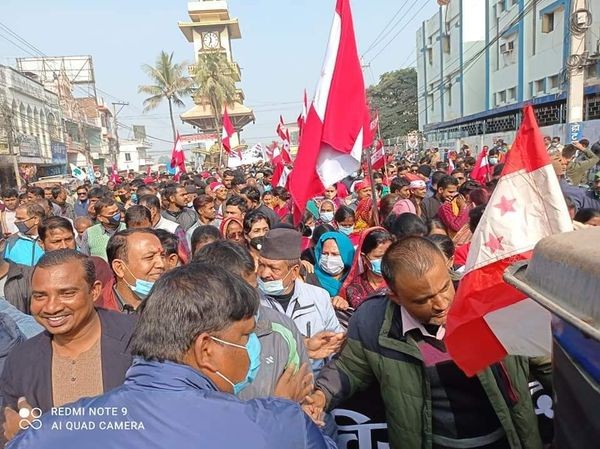 कांगेशको बीरगंजमा बृहत जुलुश प्रर्दशन