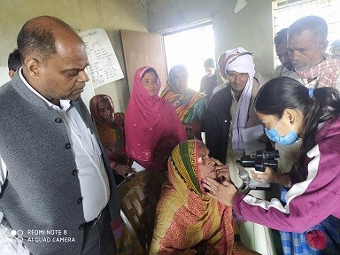 मेयर सरावगीद्धारा निशुल्क आंखा शिविर , लाईट जडान