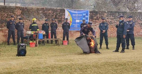 बिपद् ब्यवस्थापनद्धारा आगलागीबाट कसरी बच्ने प्रशिक्षण