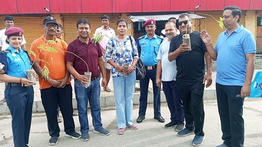 वीरगञ्जमा बृहत वृक्षारोपण कार्यक्रम सम्पन्न