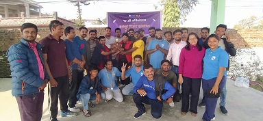 फुटबल गेममा नेरामाबी अमलेखगञ्ज र नेरामाबी सिमरा विजयी