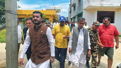 पानी हाहाकार भएपछि संघीय सरकारका मन्त्रीद्धयद्धारा अनुगमन